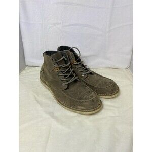 Varese Men’s Grey Sydney Lace-Up Leather Dessert Style Chukka Boot Mens Sz 9